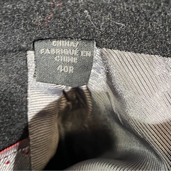 New Saks Loro Piana Wool Cashmere Overcoat Black size 40R - Picture 7 of 7